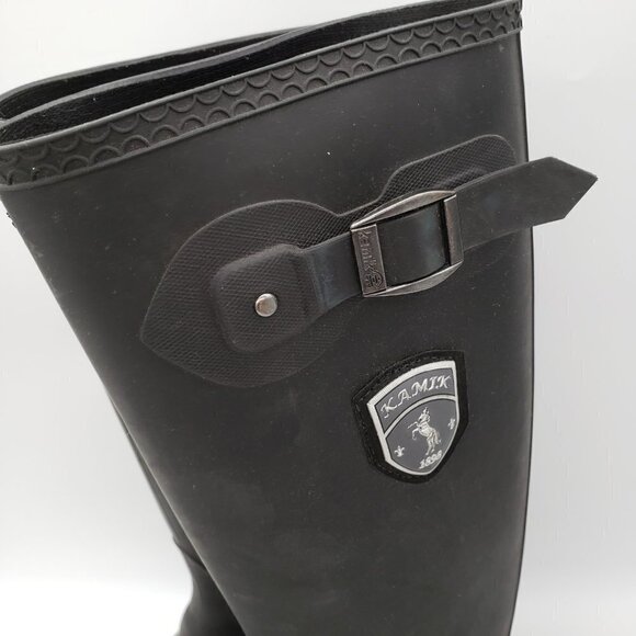 Kamik Women's Jennifer Rain Boot in Black Size 7 - Picture 5 of 11